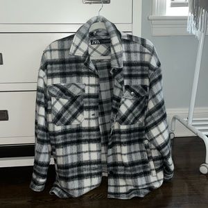 Zara black and white jacket